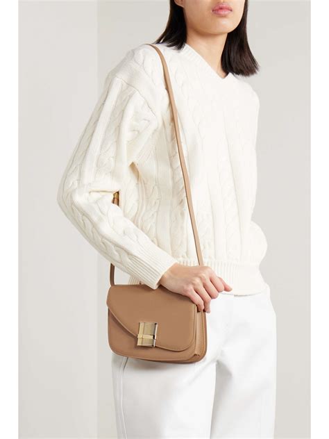 ferragamo fiamma leather shoulder bag.